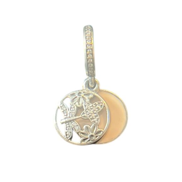 Authentic Retired Pandora Springtime Dangle/Soft Pink Enamel 791843EN40 NWT - Picture 2 of 5